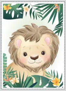 Пример карточки из игры мемори "Милые животные"